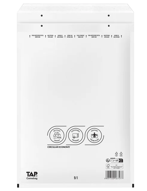 Envelop TAP Comebag luchtkussen nr19 320x455mm 100 stuks