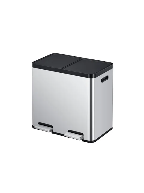Pedaalemmer EKO Essential Recycler 2x22 liter rvs