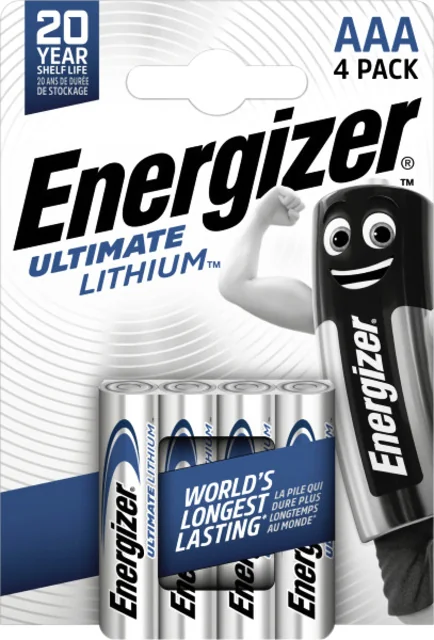 Batterij Energizer Ultimate Lithium 4x AAA