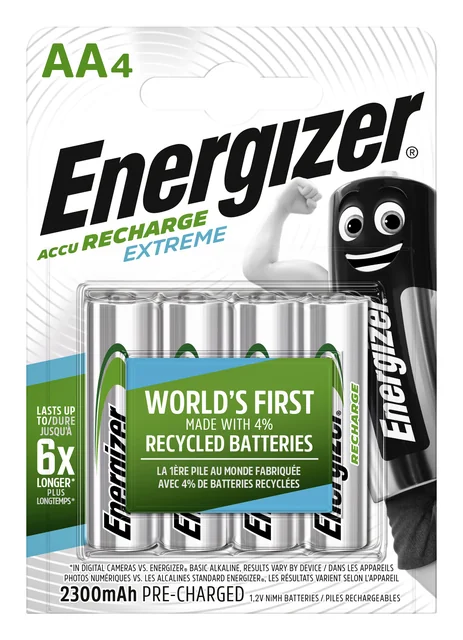 Batterij oplaadbaar Energizer 4x AA 2300mAh