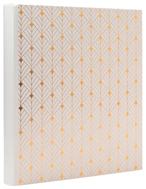 Fotoalbum Exacompta 29x32cm 60 zwarte pagina's Néo Déco wit