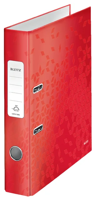 Ordner Leitz WOW 180 gelamineerd 50mm A4 rood