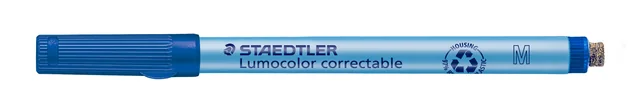 Viltstift Staedtler Lumocolor 305 non permanent correctable M blauw
