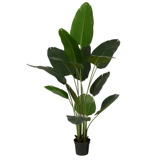 Kunstplant Mica Bananen boom in plastic pot 180x30cm