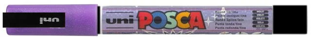 Paintmarker Uni POSCA PC3M fijn glitter paars