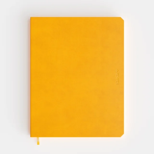 Notitieboek de KEMPEN Independent 171x220mm lijn 192 pag 90gr geel