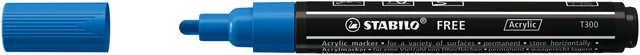 Acrylmarker STABILO  Free Acrylic T300 donkerblauw