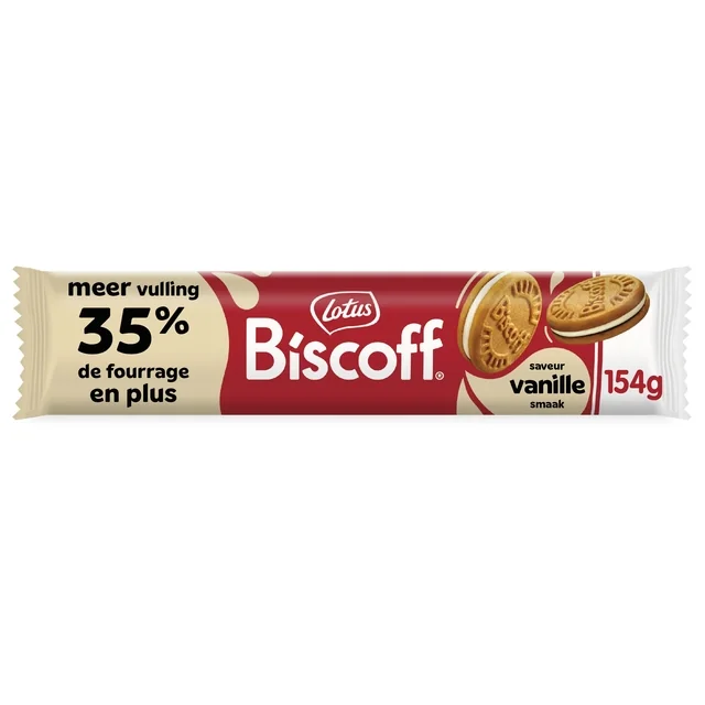 Koekjes Lotus Biscoff speculoos sandwich vanille 15 stuks