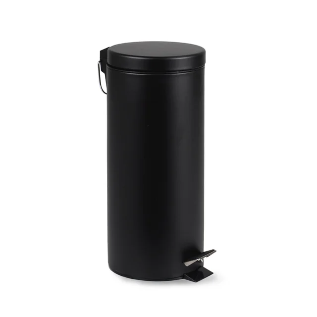 Pedaalemmer BRASQ 30 liter zwart