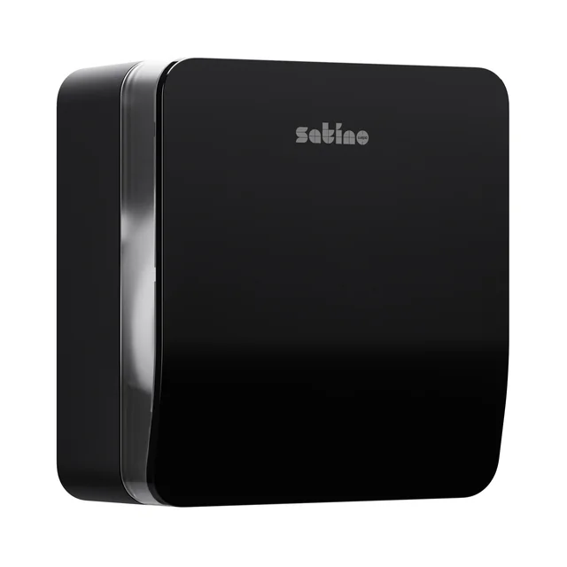 Toiletpapierdispenser Satino JT1 Hyginity jumbo S zwart 333405