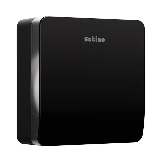 Toiletpapierdispenser Satino JT2 Hyginity jumbo L zwart 333407