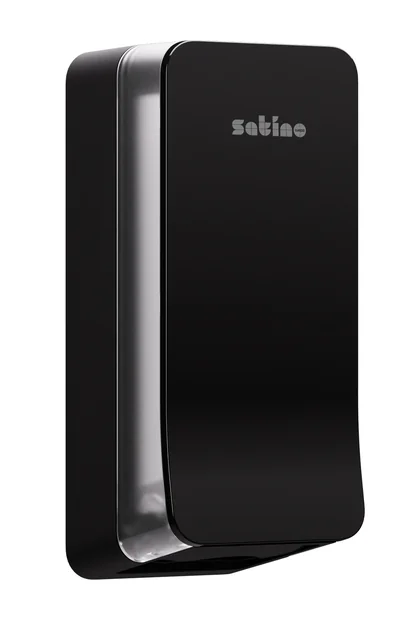 Toiletpapierdispenser Satino BT1 Hyginity gevouwen zwart 333425