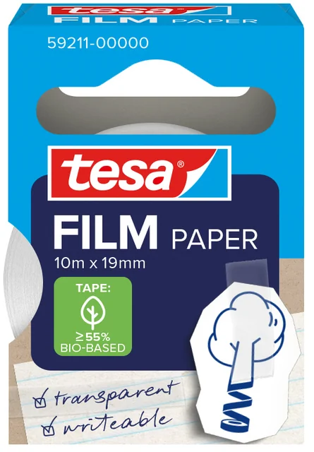Plakband tesafilm papier 19mmx10m