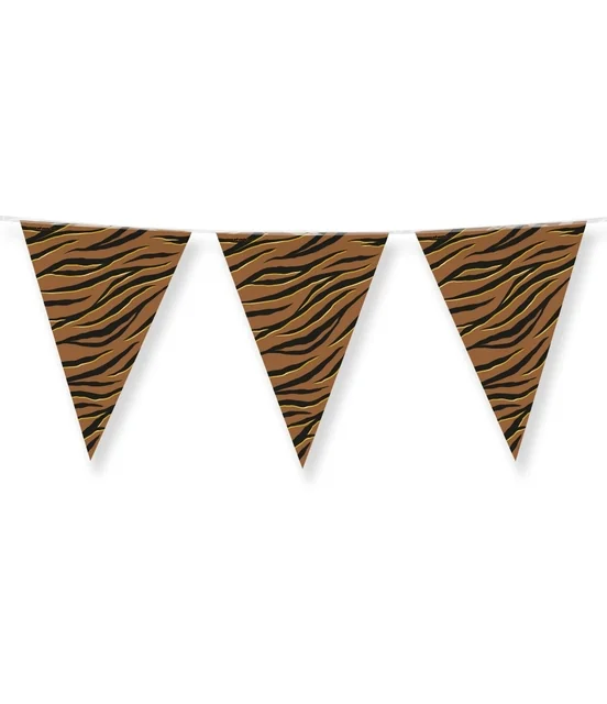 Party Flags foil Tiger Safari