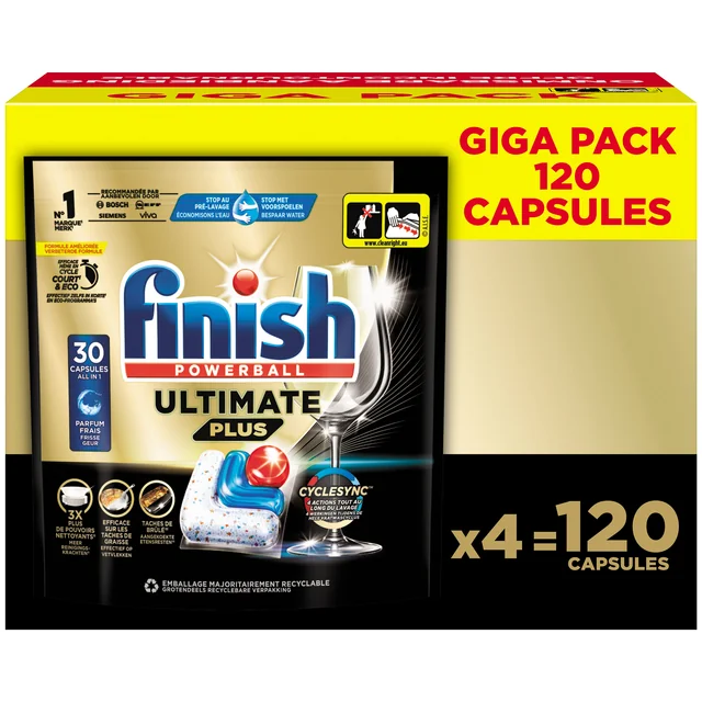 Vaatwastabletten Finish Ultimate plus 120 stuks gigapack