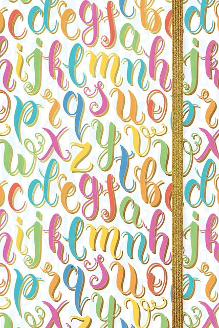 Notitieboekje letters/TC/150-110mm/Multi/Papier