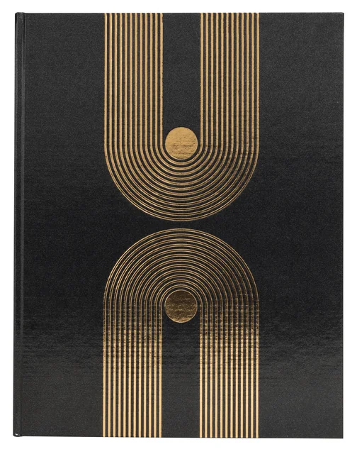 Gastenboek Exacompta Graphik 270x220mm blanco zwart