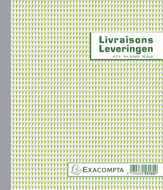 Leveringenboek Exacompta Manifold dupli 50vel Nl Fr