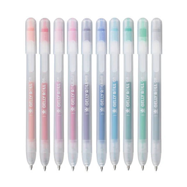 Gelschrijver Sakura Gelly Roll Stardust 08 klikfunctie assorti 10st
