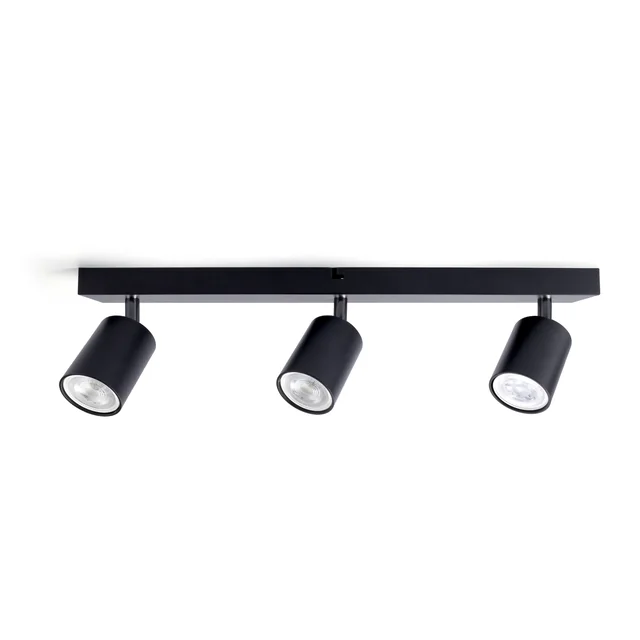 Plafondspot Integral Siena 3 spot IP20 GU10 zwart