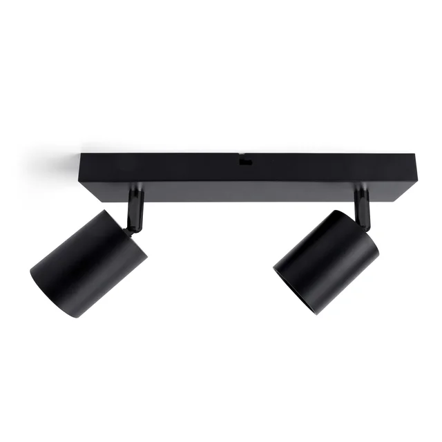 Plafondspot Integral Siena 2 spot IP20 GU10 zwart