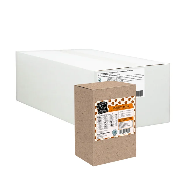 Hazelnootpasta VarieJantjes 12x20 gram zakjes