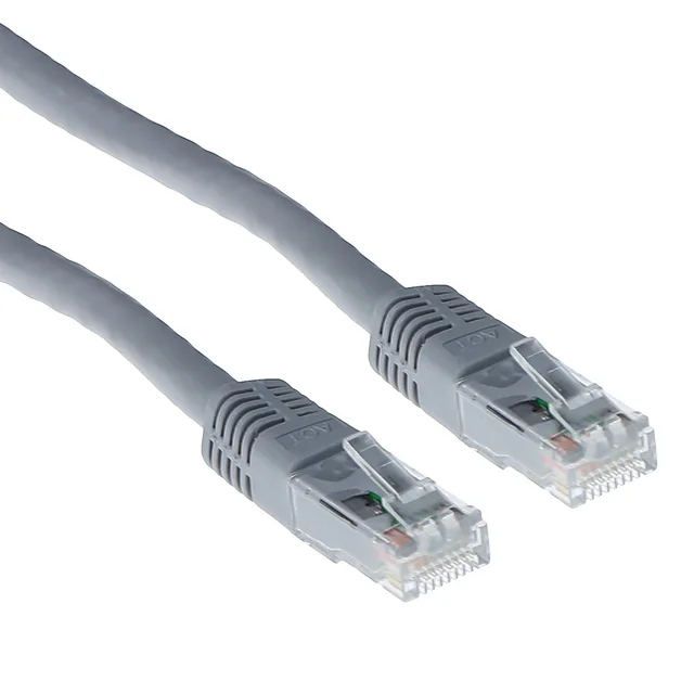 Kabel ACT U/UTP CAT6 patchkabel RJ45 Grijs 0.25 meter