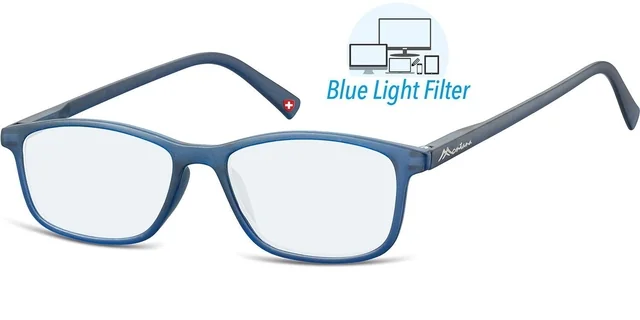 Leesbril  Montana +1.00 dpt blue light filter blauw