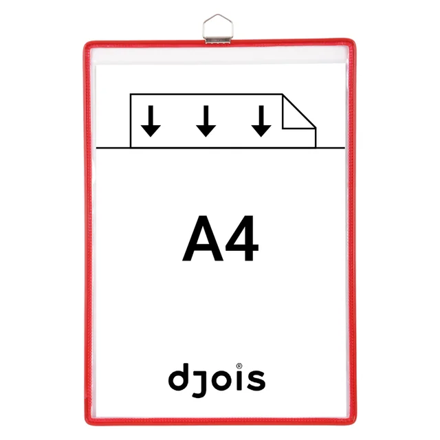 Zichtpanelenframe hangend Tarifold A4 rood 5 stuks