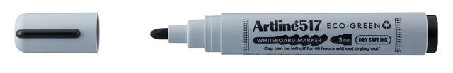 Whiteboardmarker Artline 517 Dry Safe Eco rond medium zwart