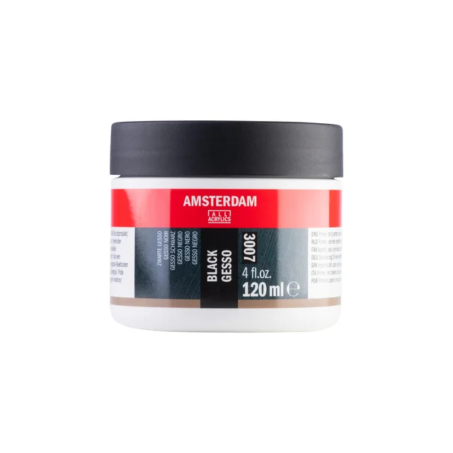 Gesso Amsterdam Mini 3007 120ml zwart