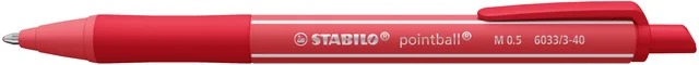 Balpen STABILO pointball colorful medium rood