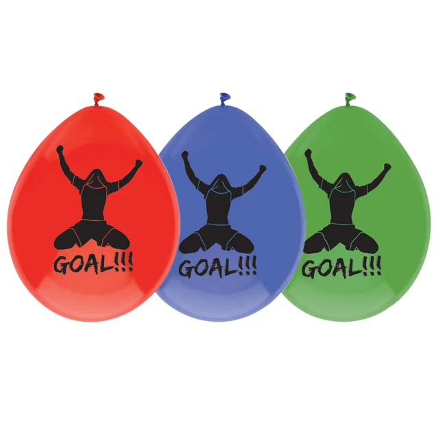 Ballon Haza goal! Ø30cm assorti 6 stuks