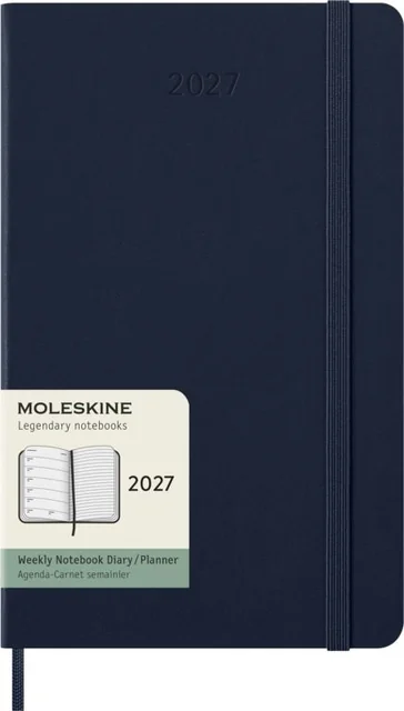 Agenda 2027 Moleskine 12M Planner Weekly 7dagen/1pagina large hc sapphire blue