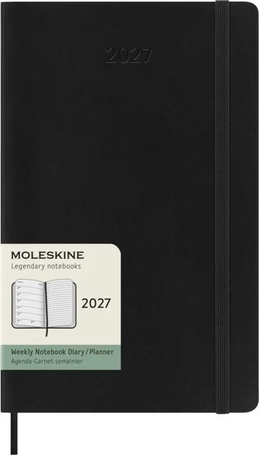 Agenda 2027 Moleskine 12M Planner Weekly 7dagen/1pagina large sc black