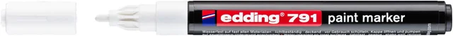 Paintmarker edding 791 op alcoholbasis 1-2mm wit