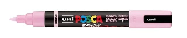Paintmarker Uni POSCA PC-5BR brushpunt medium lichtroze