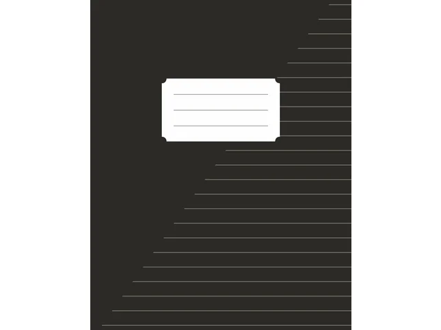 Schrift Kangaro A5 lijn 80 pagina's 60gr zwart pak à 10 stuks