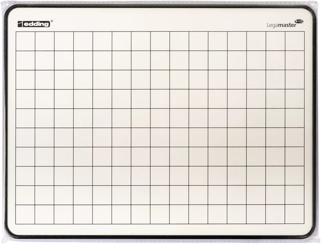 Wisbord Legamaster gelakt staal geruit + blanco