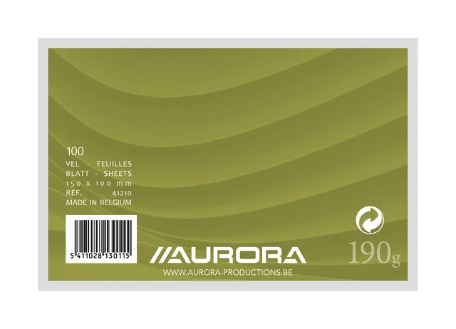 Systeemkaart Aurora 150x100mm blanco 190gr wit 100 vel