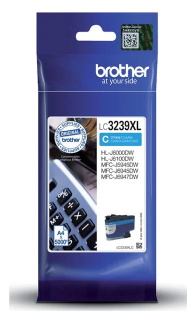 Inktcartridge Brother LC-3239XLC blauw