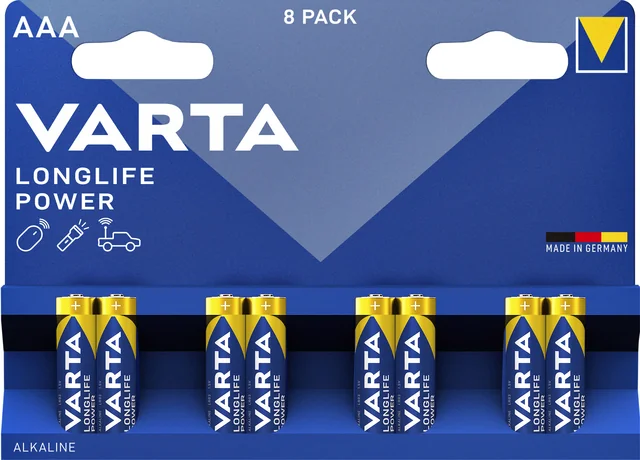 Batterij VARTA Longlife Power 8x AAA