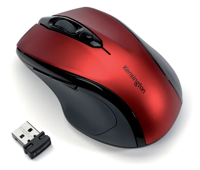 Muis Kensington Pro Fit draadloos mid-size rood