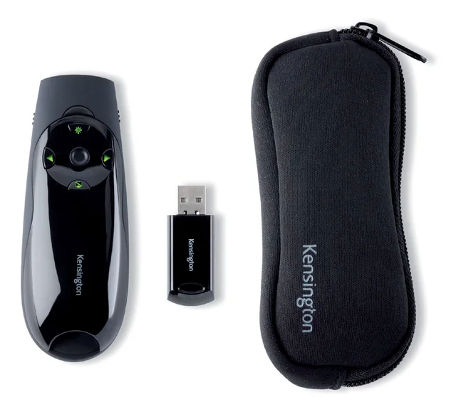 Presenter met groene laserpointer Kensington Expert