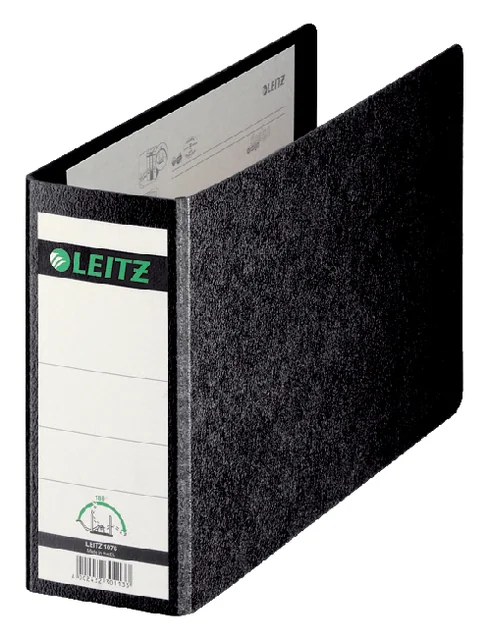 Ordner Leitz 1076 180° 77mm karton A5 dwars zwart